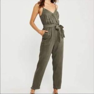 Abercrombie Wrap-Front Utility Jumpsuit